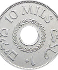 1942 Ten Mils British Palestine Coin