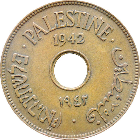 1942 Ten Mils Palestine Coin