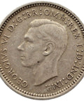 1943 3 Pence Australia Coin George VI Silver