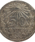 1943 50 Centavos Mexico Coin Silver