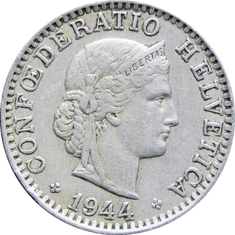 1944 20 Rappen Switzerland Coin