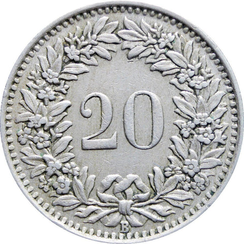1944 20 Rappen Switzerland Coin
