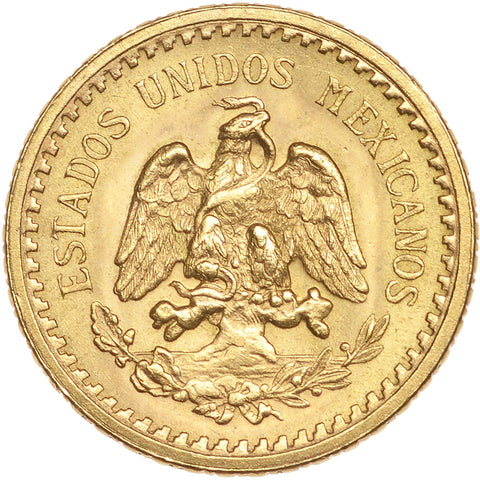 1945 2 and half Pesos Mexico Gold Coin Bust of Miguel Hidalgo y Costilla