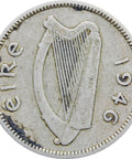 1946 Ireland 3 Pingin 1/2 Reul Coin