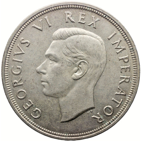 1947 5 Shillings South Africa Coin George VI Silver Crown