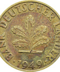 1949 5 Pfennig Germany - Federal Republic Coin Stuttgart Mint