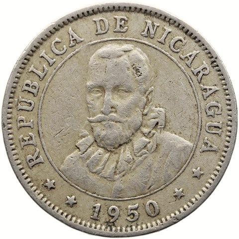 1950 10 Centavos Nicaragua Coin