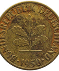 1950 5 Pfennig Germany - Federal Republic Coin Karlsruhe Mint