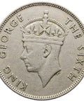 1950 One Rupee Mauritius Coin George VI