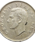 1950 Shilling South Africa Coin George VI Silver