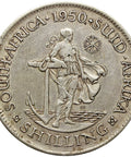 1950 Shilling South Africa Coin George VI Silver