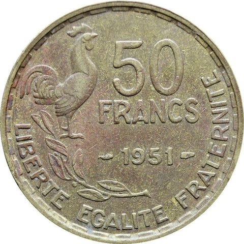 1951 50 Francs France Coin