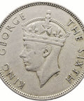 1951 One Rupee Mauritius Coin George VI
