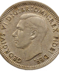 1951 PL 3 Pence Australia Coin George VI Silver