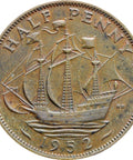 1952 Half Penny George VI Coin