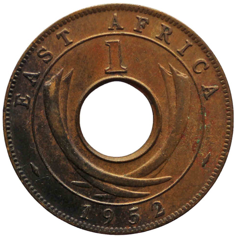 1952 One Cent East Africa George VI Coin