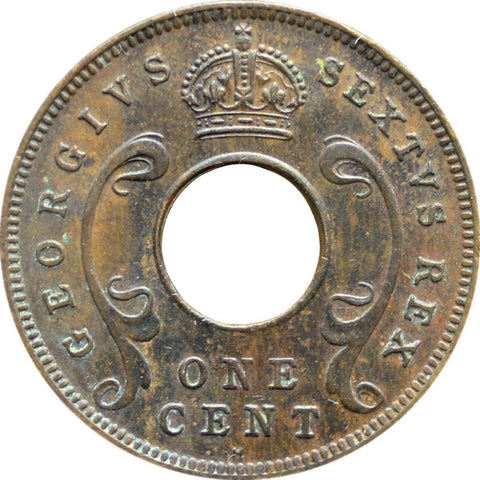 1952 One Cent East Africa George VI Coin