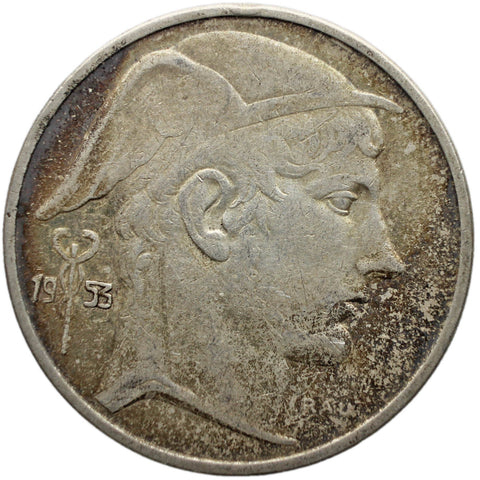 1953 20 Francs Belgium Coin French text