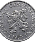 1953 3 Haleru Czechoslovakia Coin