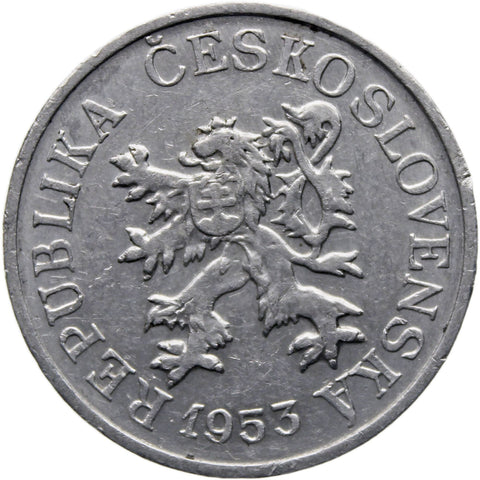 1953 3 Haleru Czechoslovakia Coin