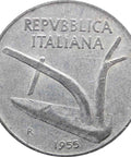 1955 10 Lire Italy Coin