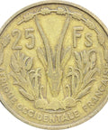 1956 25 Francs French West Africa Coin