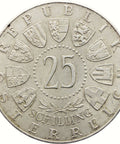 1957 25 Schilling Austria Coin Mariazell