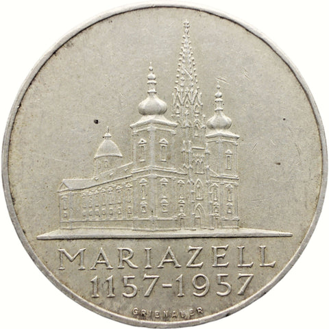 1957 25 Schilling Austria Coin Mariazell