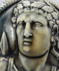 1960’s Vintage Retro Augustus Emperor of the Roman Empire Head Cameo Style Brooch Ceramic Jewellery