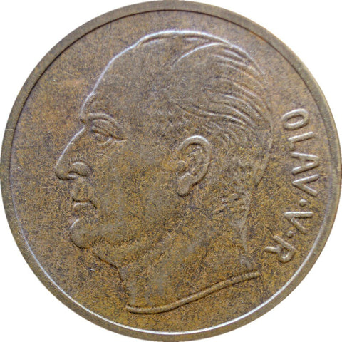 1961 5 Øre Norway Olav V Coin