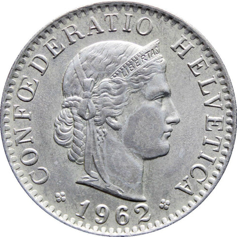 1962 Switzerland 20 Rappen Coin