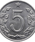 1963 5 Haleru Czechoslovakia Coin