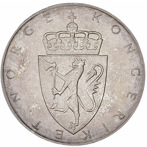 1964 10 Kroner Norway Coin Olav V Silver Constitution Sesquicentennial