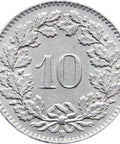 1964 10 Rappen Switzerland Coin