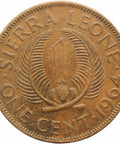 1964 One Cent Sierra Leone Coin Sir Milton Margai