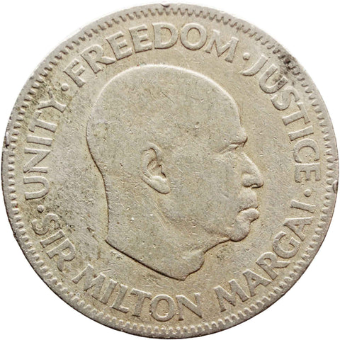 1964 Sierra Leone 20 Cents Coin Sir Milton Margai