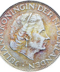 1966 2 and half Gulden Netherlands Juliana Silver Coin