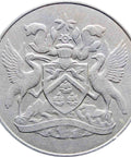 1966 50 Cents Trinidad and Tobago Coin Elizabeth II Coins