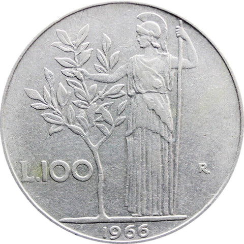 1966 Italy 100 Lire Coin