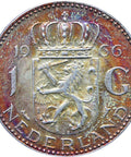 1966 One Gulden Netherlands Juliana Coin Silver