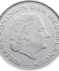 1970 2 1/2 Gulden Netherlands Juliana Coin