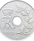 1970 25 Øre Denmark Frederik IX Coin