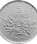 1970 5 Francs France Coin