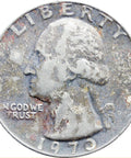 1970 D Quarter Dollar Washington United States Coin