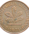 1971 1 Pfennig Germany - Federal Republic Coin
