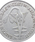 1971 Western Africa 100 Francs Coin