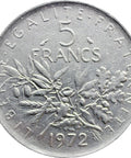 1972 5 Francs France Coin