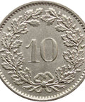 1973 10 Rappen Switzerland Coin