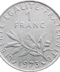 1973 One Franc France Coin