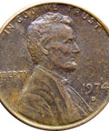 1974 D United States Lincoln Memorial One Cent